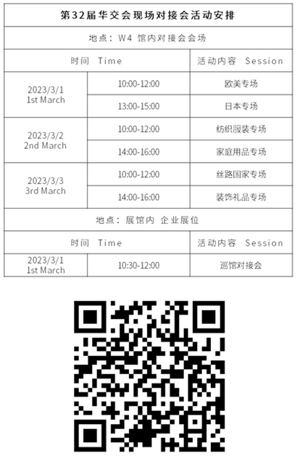 干貨來了，第32屆華交會現(xiàn)場對接會采購清單完整版