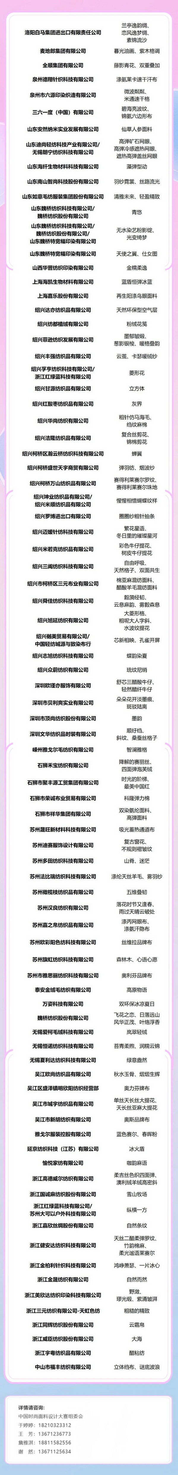 重磅出爐！2025中國時尚面料設(shè)計(jì)大賽獲獎名單